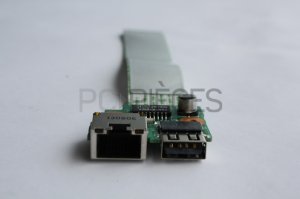 Carte port USB + RJ45 avec nappe HP Pavilion 17-e067sf