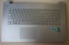 Clavier QUERTY Asus N750J avec plasturgie GRISE