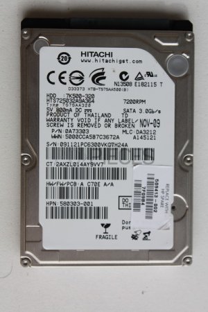 Disque SATA 2\"1/2 Hitachi 320Go