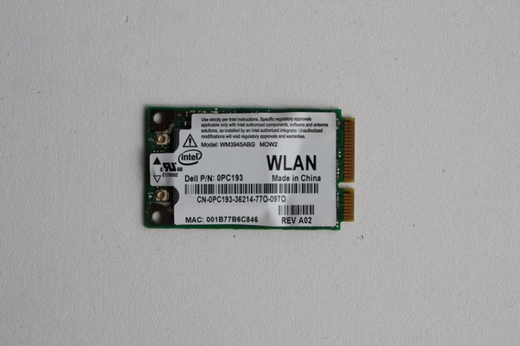 Carte WIFI Dell Latitude D630 [WIFI-1327] - 15.00 € : Spécialiste