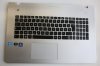 Clavier Asus N 76V avec plasturgie GRISE Clavier Asus N 76V avec plasturgie GRISE