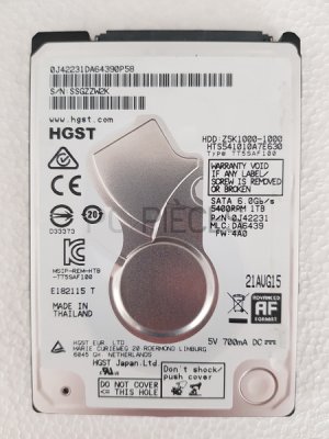 Disque SATA 2\"1/2 HGST 1 TO