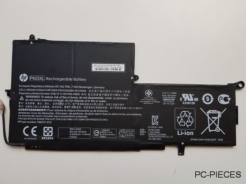 Batterie d'origine HP Spectre 13-4161NF