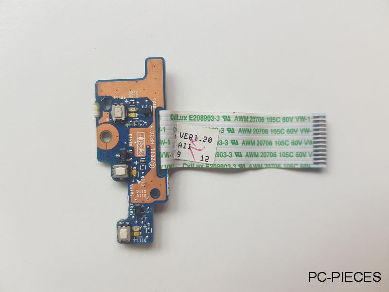 Carte LED pour bouton d'allumage HP Elitebook 2570p Carte LED pour bouton d'allumage HP Elitebook 2570p