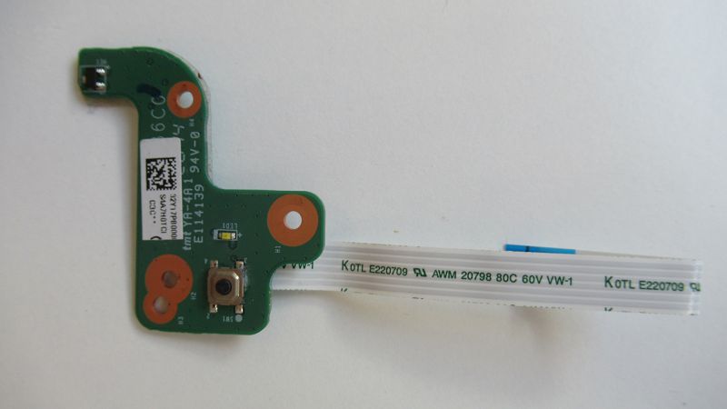 Carte bouton d'allumage HP Pavilion 17-F045NF Carte bouton d'allumage HP Pavilion 17-F045NF