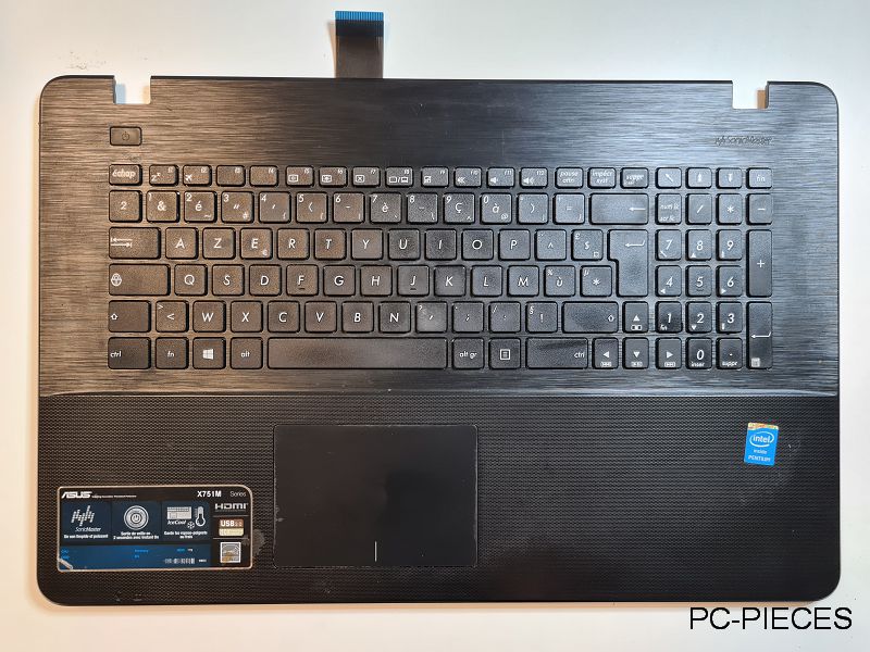 Clavier Asus X 751M avec plasturgie Clavier Asus X 751M avec plasturgie