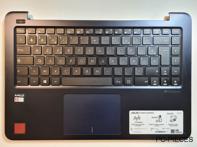 Clavier Asus E 402W avec plasturgie Clavier Asus E 402W avec plasturgie