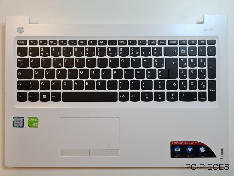 Clavier Lenovo Ideapad 310-15IKB avec plasturgie Clavier Lenovo Ideapad 310-15IKB avec plasturgie