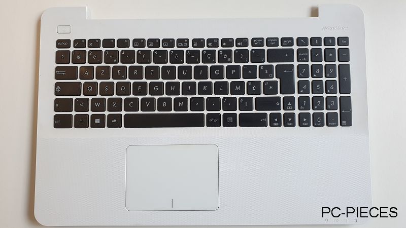Clavier Asus X 555Y avec plasturgie Blanche Clavier Asus X 555Y avec plasturgie Blanche
