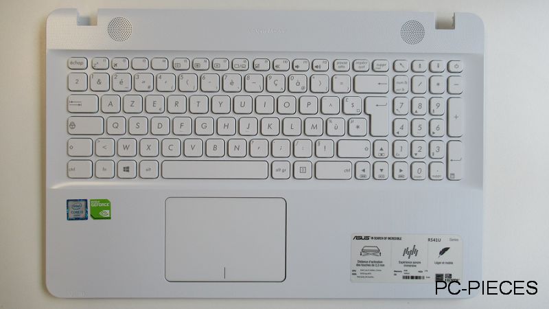 Clavier Asus R 541U avec plasturgie