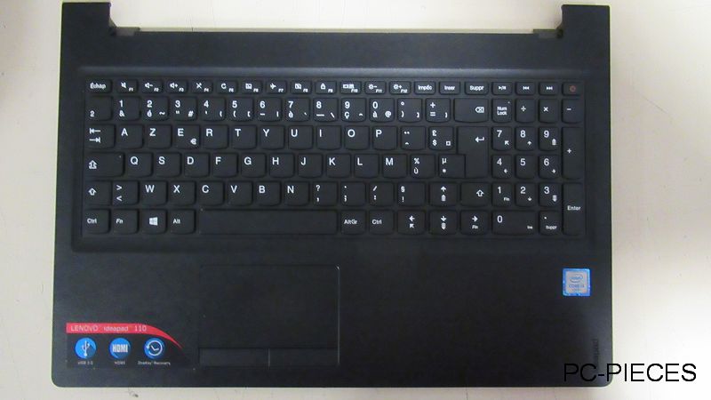 Clavier Lenovo Ideapad 110-15ISK avec plasturgie Noire Clavier Lenovo Ideapad 110-15ISK avec plasturgie Noire