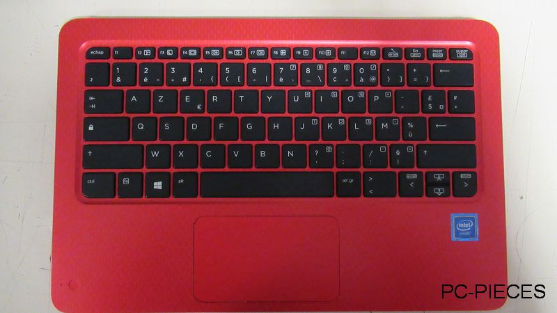 Clavier HP Probook 360-11 avec plasturgie Rouge Clavier HP Probook 360-11 avec plasturgie Rouge