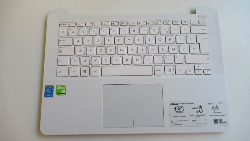 Clavier Asus X 302LJ avec plasturgie Clavier Asus X 302LJ avec plasturgie