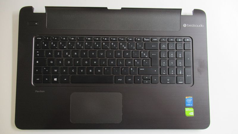 Clavier HP Pavilion 17-F045NF avec plasturgie Noire