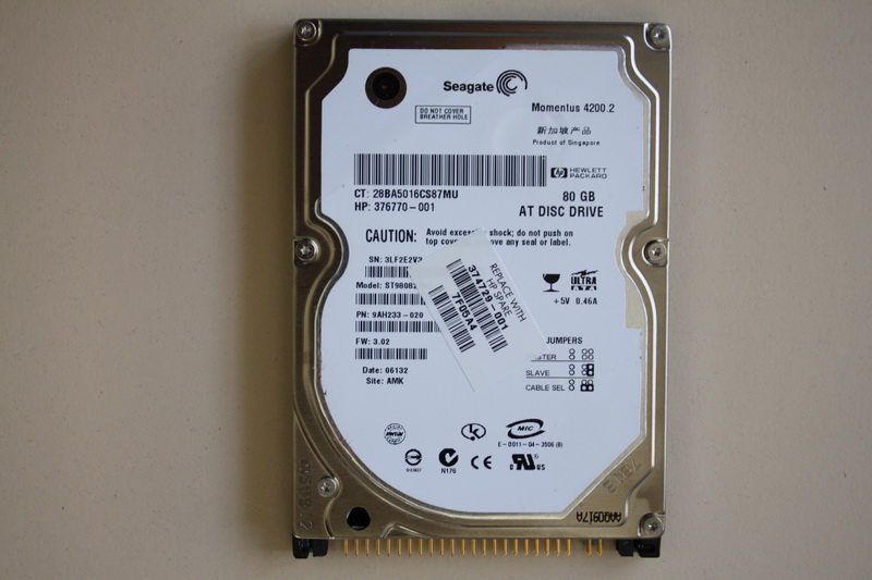 Disque IDE 2"1/2 HP 80 GB