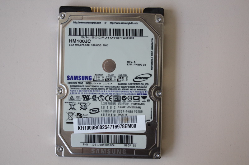 Disque IDE 2"1/2 Samsung 100 GB