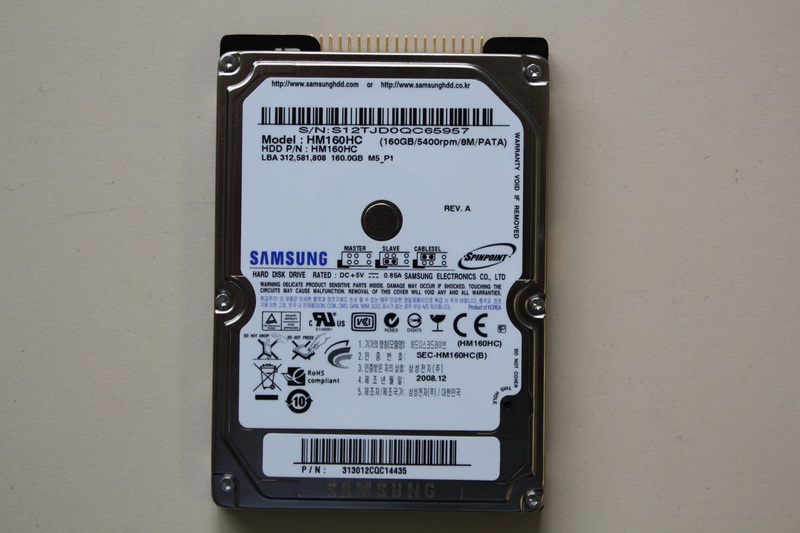 Disque IDE 2"1/2 Samsung 160 GB