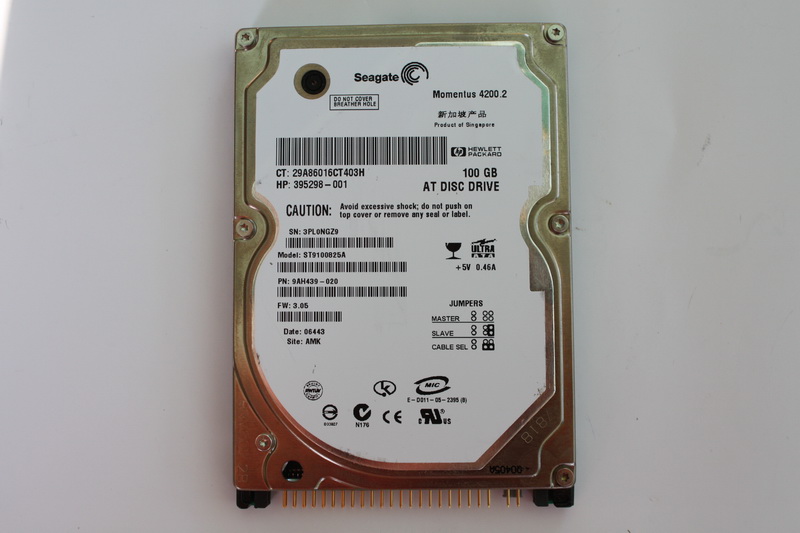 Disque IDE 2"1/2 Seagate 100 GB