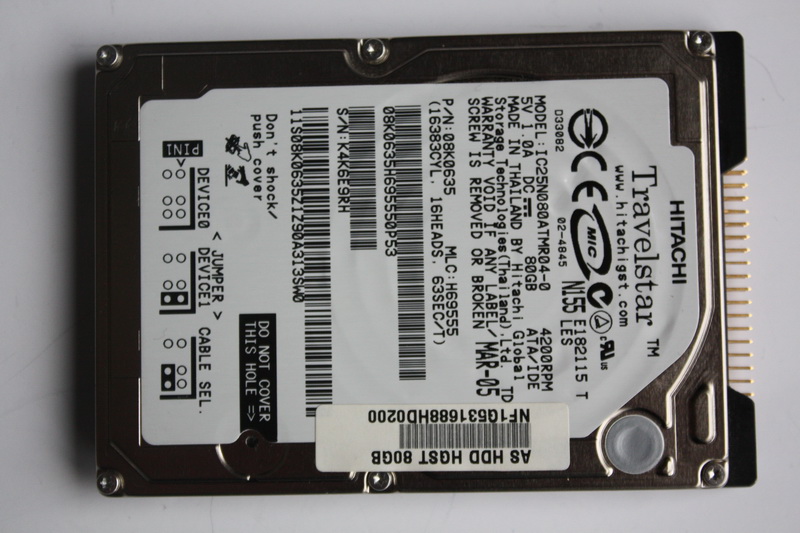 Disque IDE 2"1/2 Hitachi 80 Go