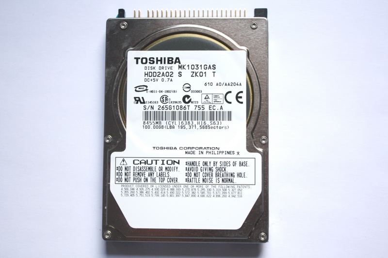 Disque IDE 2"1/2 Hitachi 60 GB