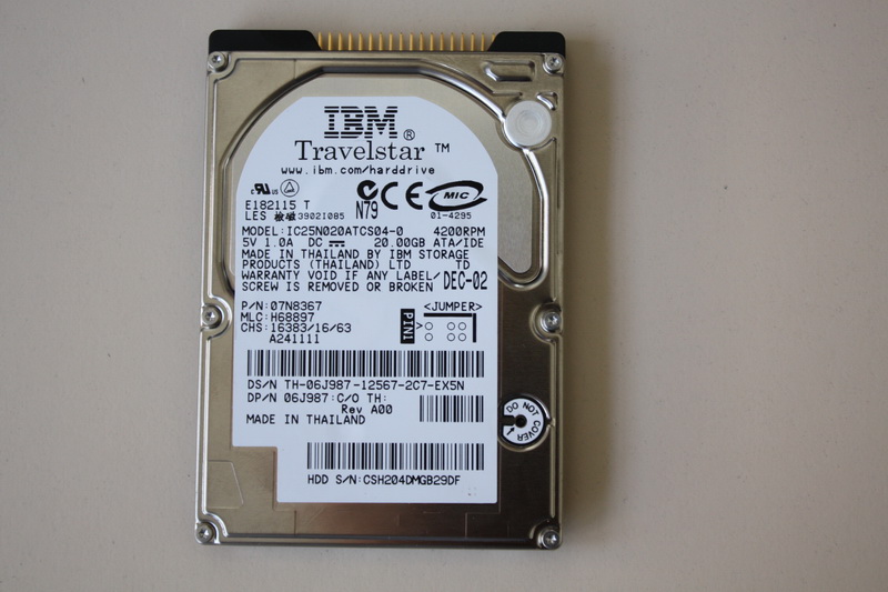 Disque IDE 2"1/2 Hitachi 60 GB