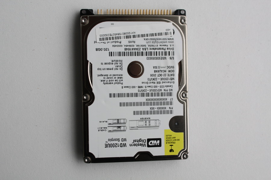 Disque IDE 2"1/2 Western Digital 120 Go