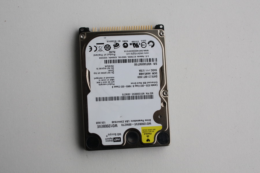 Disque IDE 2"1/2 Western Digital 120 Go