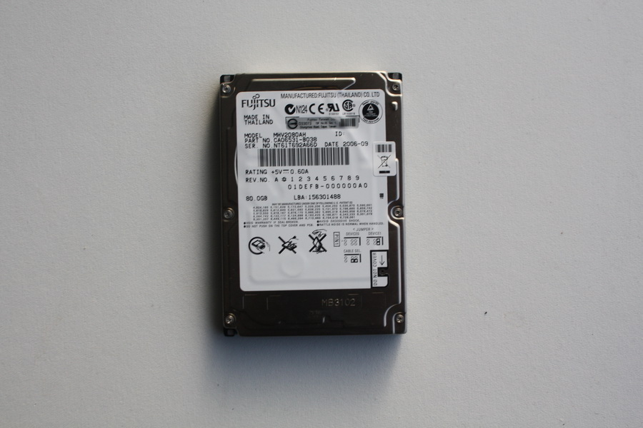 Disque IDE 2"1/2 Fujitsu 80 GB