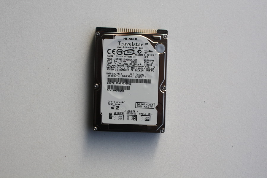 Disque IDE 2"1/2 Hitachi 80 GB