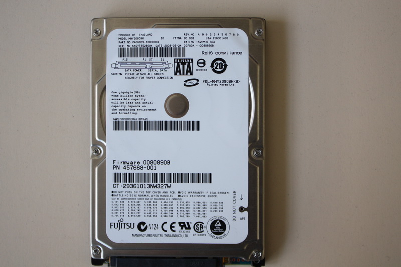 Disque SATA 2"1/2 Toshiba 120 Gb