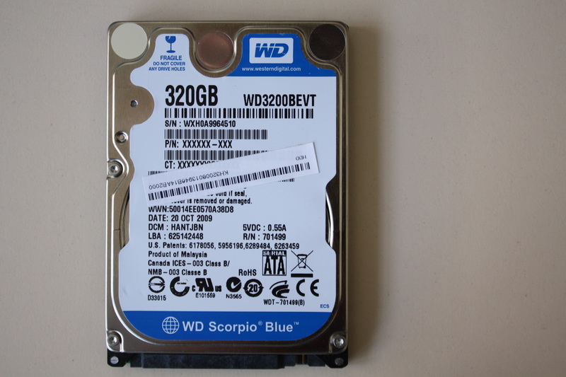 Disque SATA 2"1/2 Western Digital 320 Go