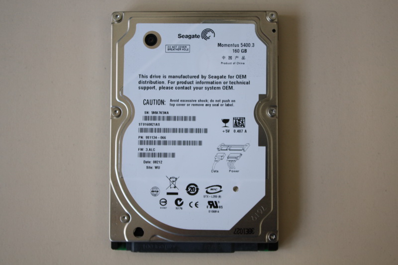 Disque SATA 2"1/2 Seagate 160 Go