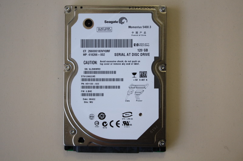 Disque SATA 2"1/2 Seagate 120 Go