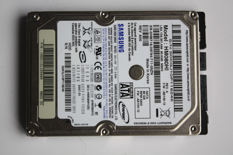 Disque SATA 2"1/2 Samsung 80 Go