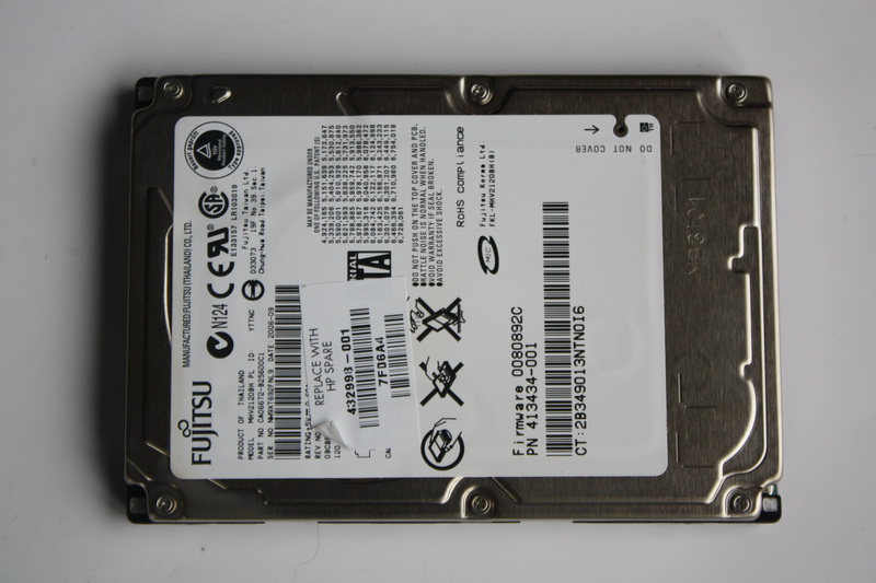 Disque SATA 2"1/2 Fujitsu 120 Go