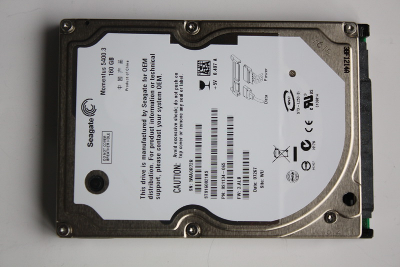 Disque SATA 2"1/2 Seagate 160 Go