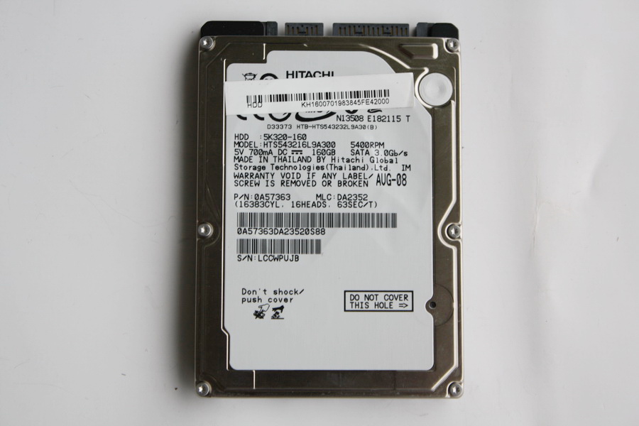 Disque SATA 2"1/2 Hitachi 160 Go