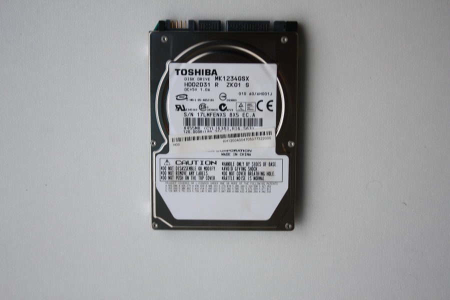 Disque SATA 2"1/2 Toshiba 120 Go