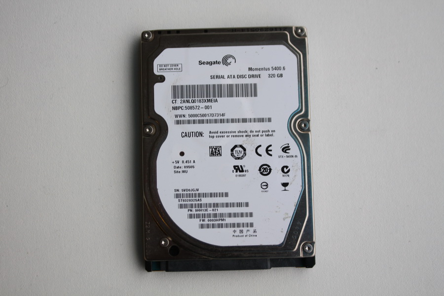 Disque SATA 2"1/2 Seagate 320 Go