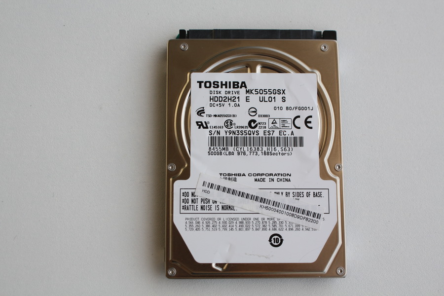 Disque SATA 2"1/2 Toshiba 500 Go