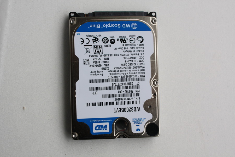 Disque SATA 2"1/2 Western Digital 320 Go