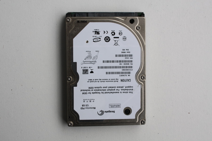 Disque SATA 2"1/2 Seagate 120 Go