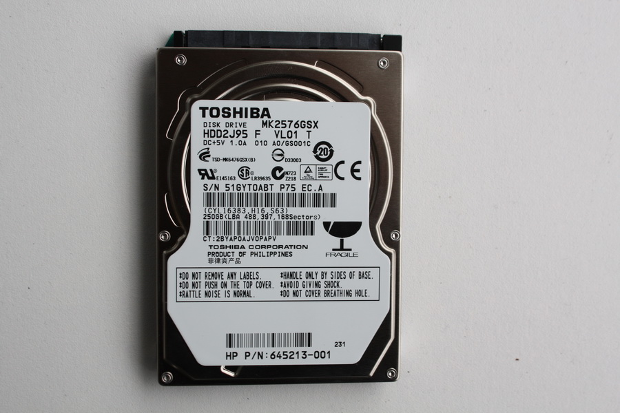 Disque SATA 2"1/2 Toshiba 160 Go