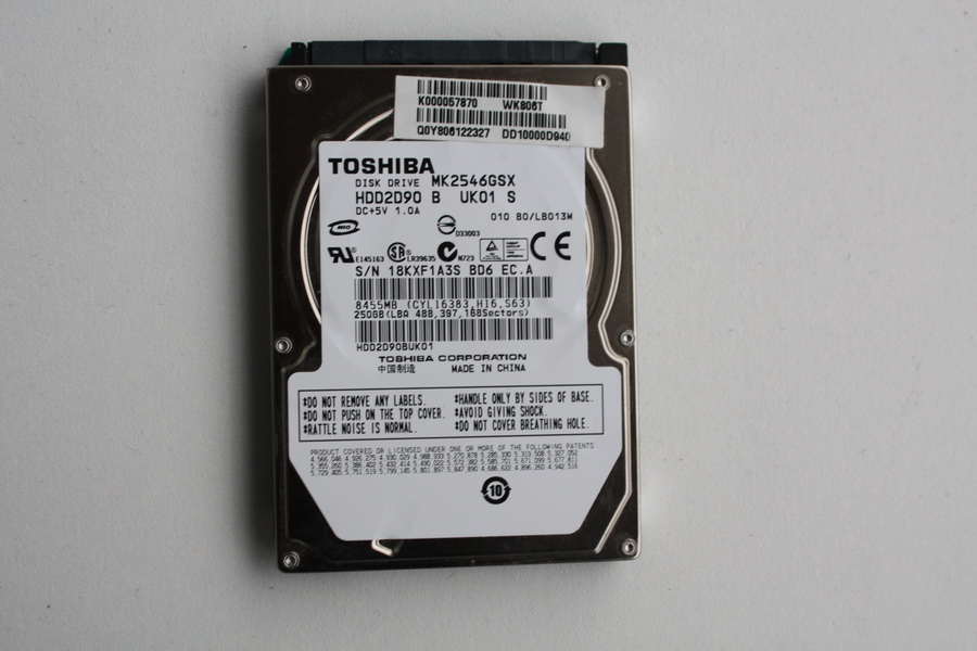 Disque SATA 2"1/2 Toshiba 640 Go