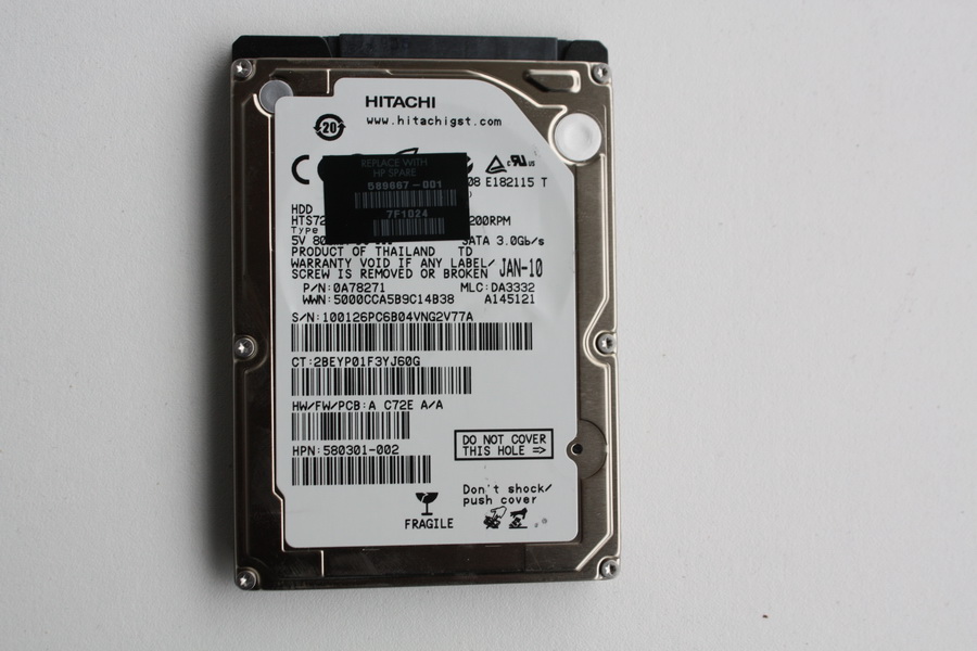 Disque SATA 2"1/2 Hitachi 160 Go