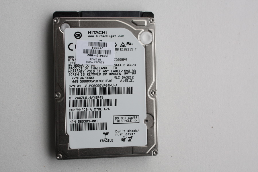 Disque SATA 2"1/2 Hitachi 320 Go