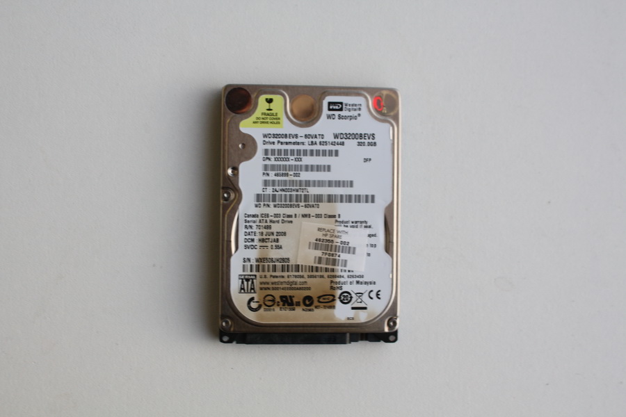 Disque SATA 2"1/2 Western Digital 320 Go