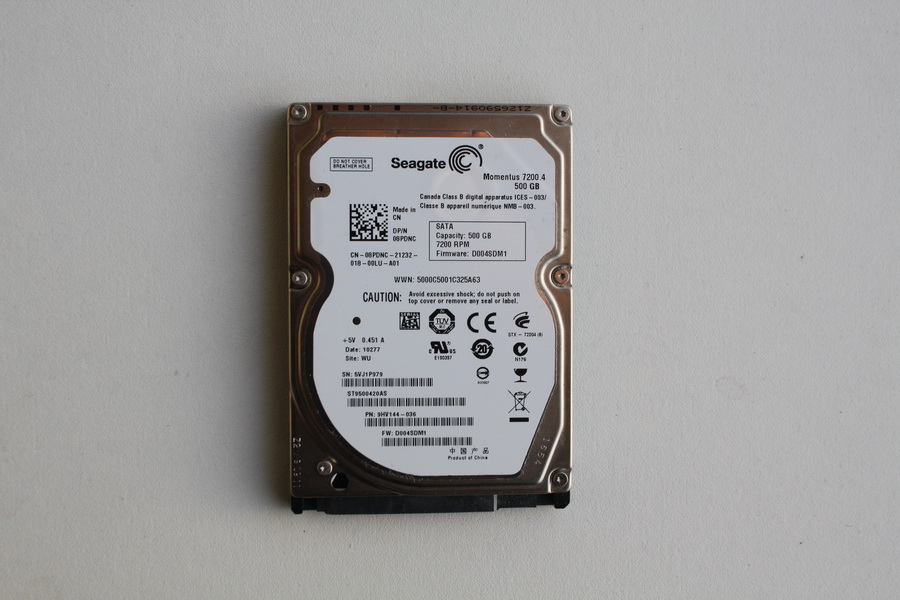 Disque SATA 2"1/2 Seagate 500 Go