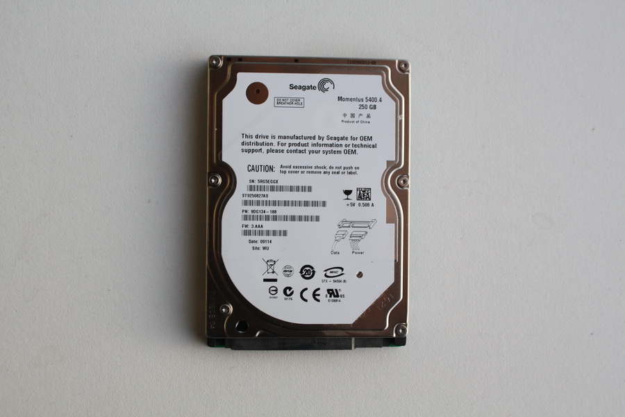 Disque SATA 2"1/2 Seagate 250 Go