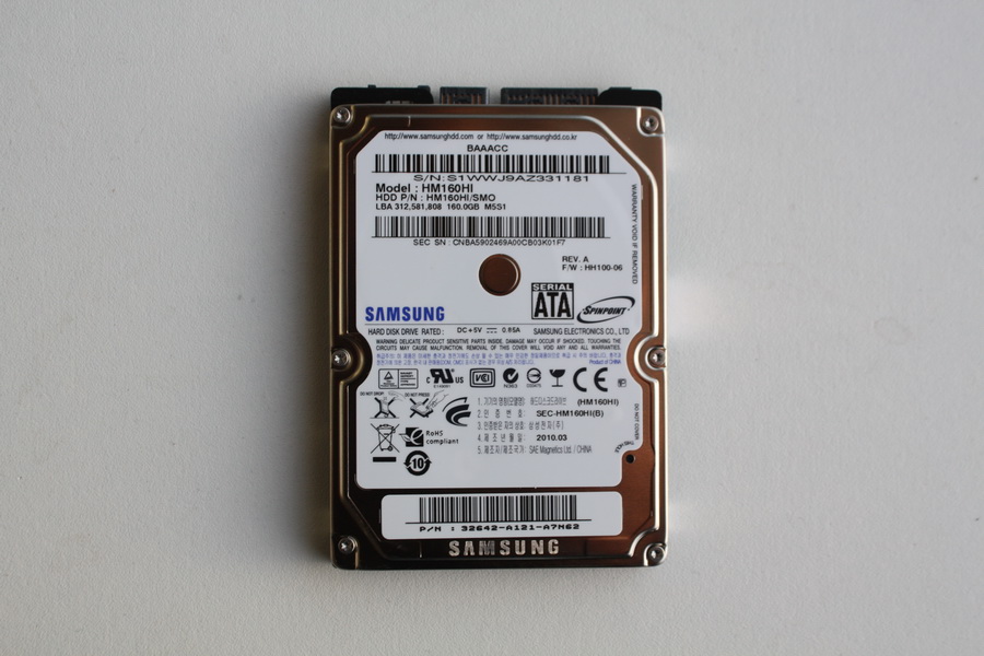 Disque SATA 2"1/2 Samsung 160 Go